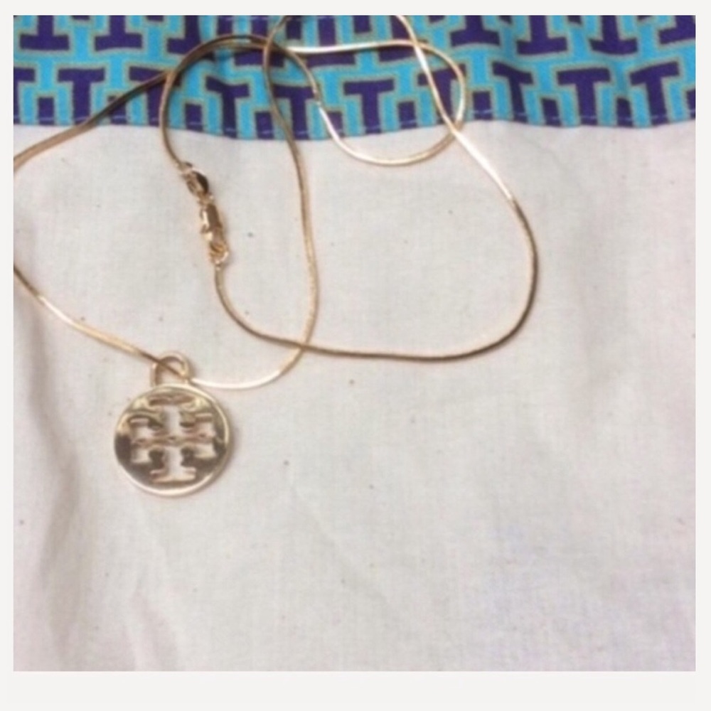 Tory Burch Gold Pendant Necklace